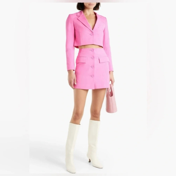 DEREK LAM 10 CROSBY Bellamy A-Line Mini Skirt - Picture 3 of 12